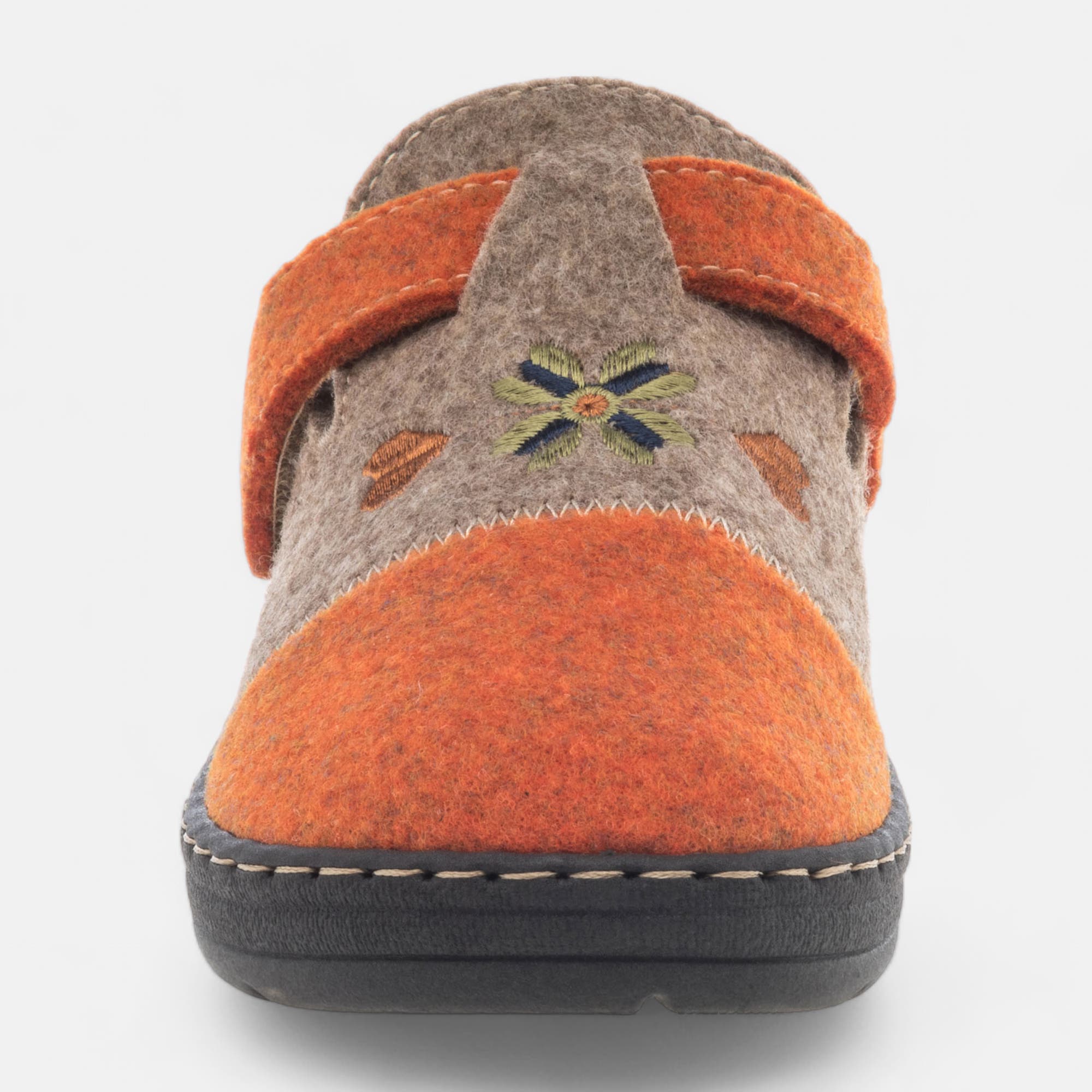 Pantoufles mules Femme orange