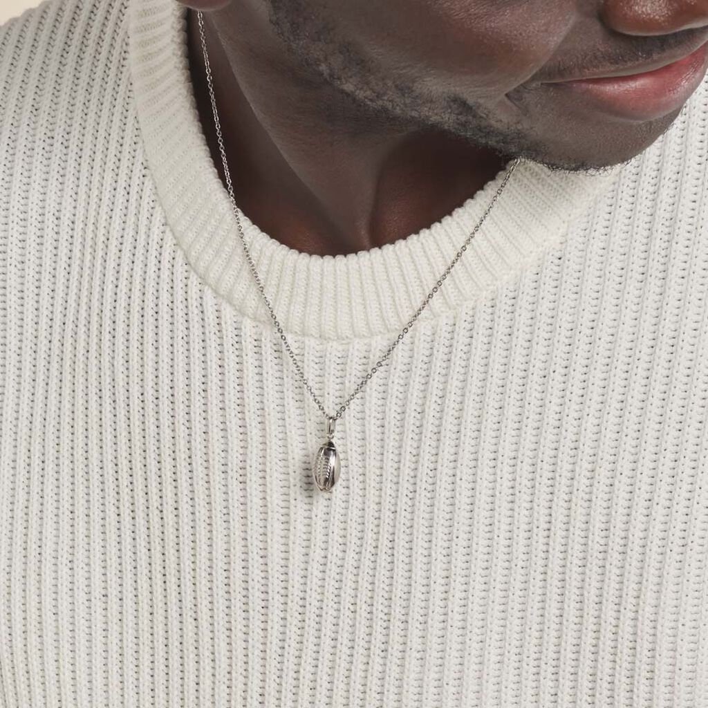 Pendentif Ruveyda Argent Blanc
