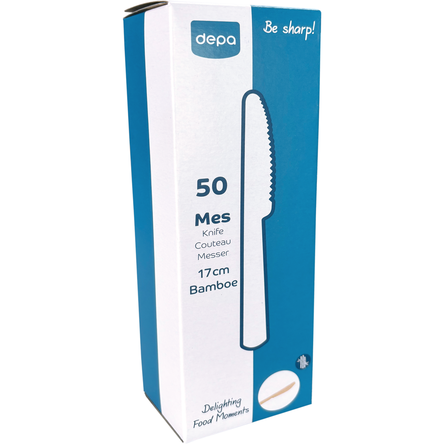 Depa Mes, bamboe, 170mm, naturel