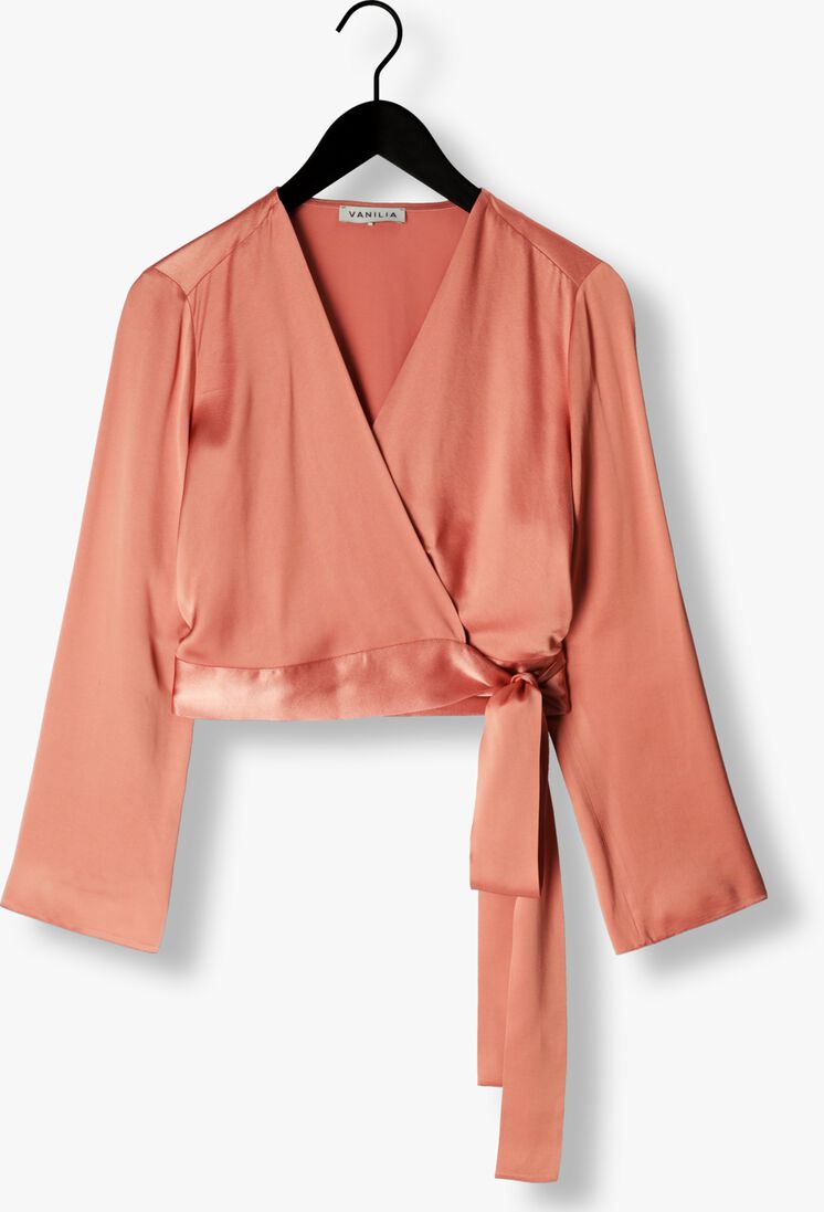 VANILIA koraal vanilia blouse top with wrap