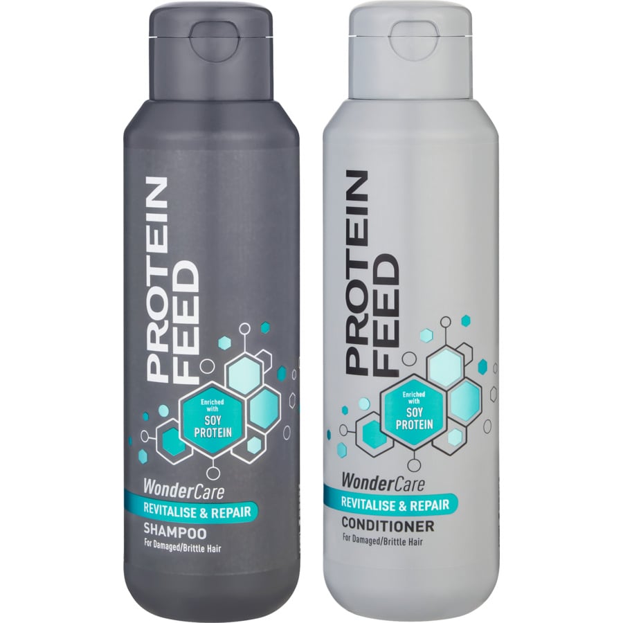 Protein Feed Wonder Care Shampoo & Conditioner Blond und Silber 2 x 500 ml