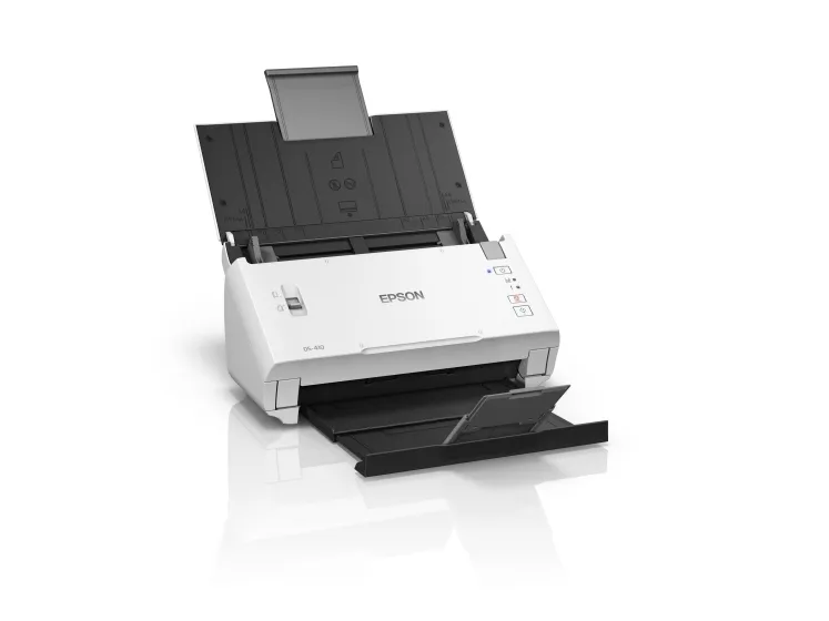 Epson WorkForce DS-410 - Dokumentscanner - Contact Image Sensor (CIS) - Duplex - A4 - 600 dpi x 600 dpi - op til 26 ppm (mono) / op til 26 ppm (farve) - ADF (50 ark) - op til 3000 scanninger pr. dag - USB 2.0