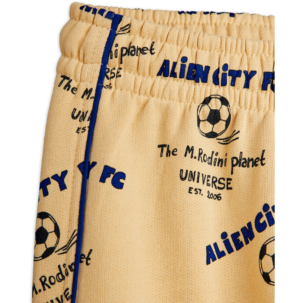 Køb Mini Rodini Beige Alien City Fc AOP Sweatpants