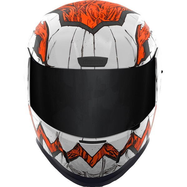 Icon - Casque Airform Trick or Street 3™ Blanc / Orange