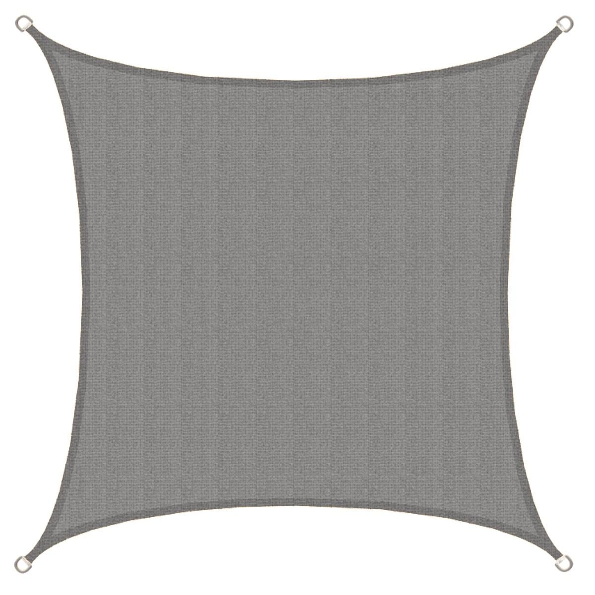 AMANKA 3 x 3 HDPE schaduwdoek - Gray