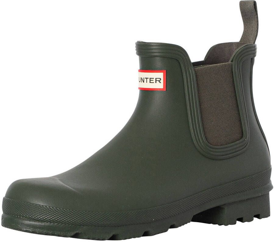 Hunter Boots Original Chelsea Rubberlaarzen olijfgroen