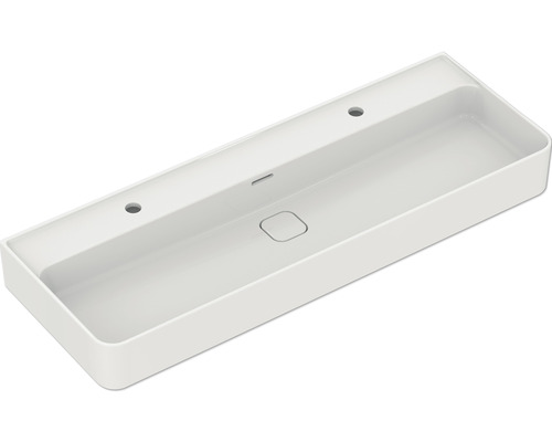 Ideal Standard dubbele wastafel Strada II 120 x 43 cm, onderzijde geschuurd, glanzend wit T364801