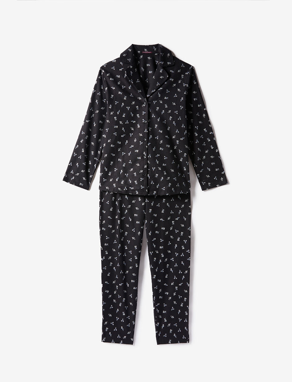 Set pyjama - poème noir