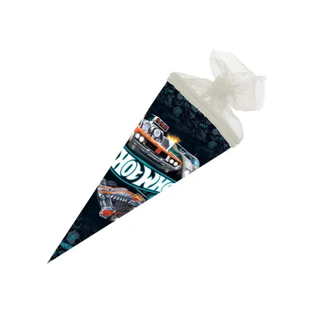 Nestler Schultüte Hot Wheels Action Race Tüllverschluss 22cm rund