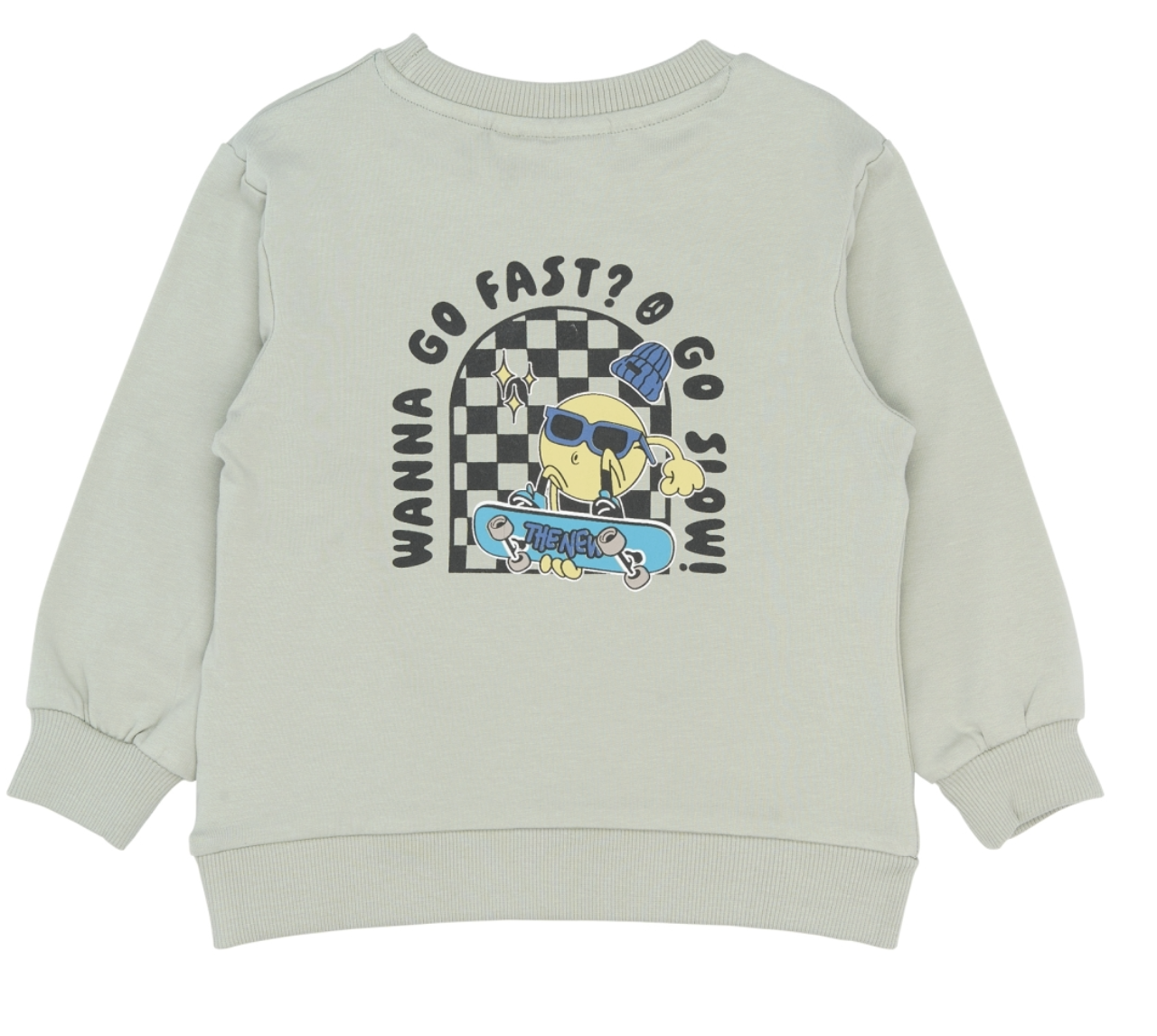 The New Siblings The New Siblings sweatshirt Stan aqua gray