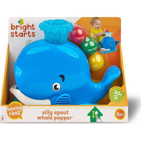 Bright Starts fjollet og spruttende hval