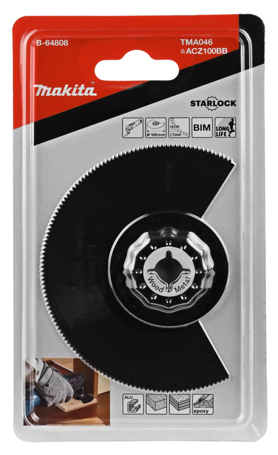 Makita TMA046 Bi-metalen segmentzaagblad - 85mm