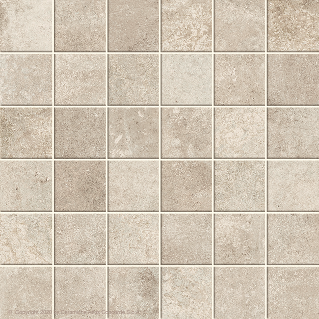 Tegelsample: Jabo Codec White mozaïek 5x5cm