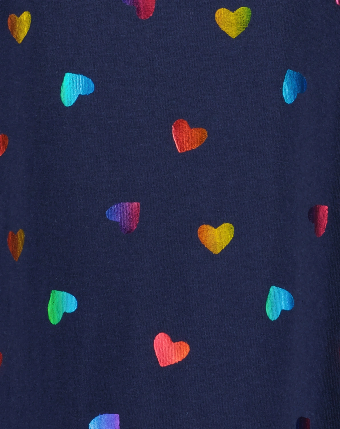 Shirtkleid RAINBOW HEARTS AOP in blau