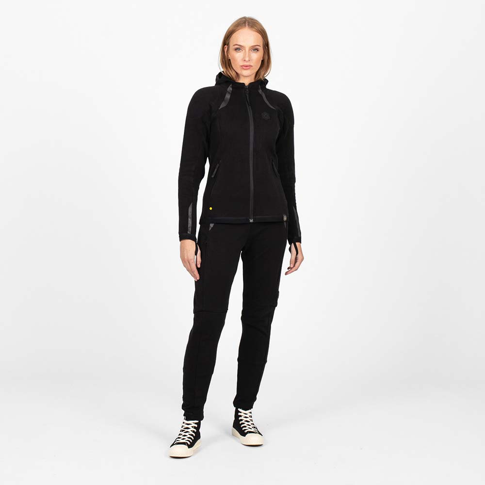 knox - Sweat zippé femme Shield Noir