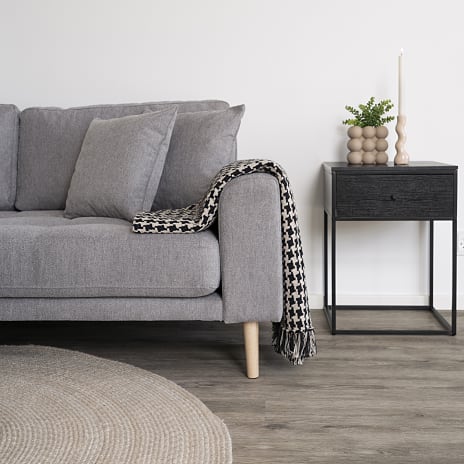 Lido sofa med venstrevendt chaiselong - lysegrå
