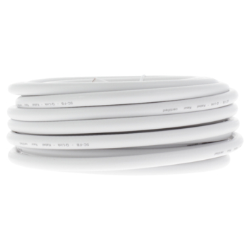 Q-Link coax kabel 10 meter wit kabelkeur