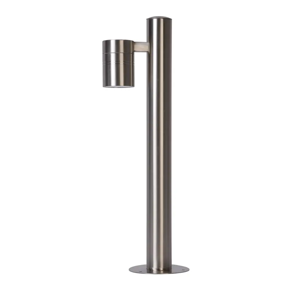 Lucide LED sokkellamp buiten ARNE IP44 - mat chroom - Ø6,3 cm