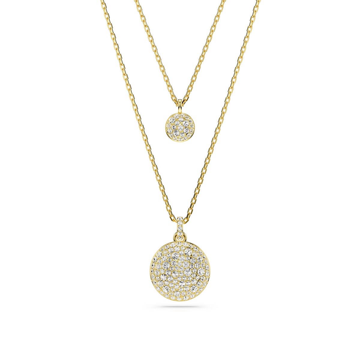 Collier Swarovski Meteora double doré