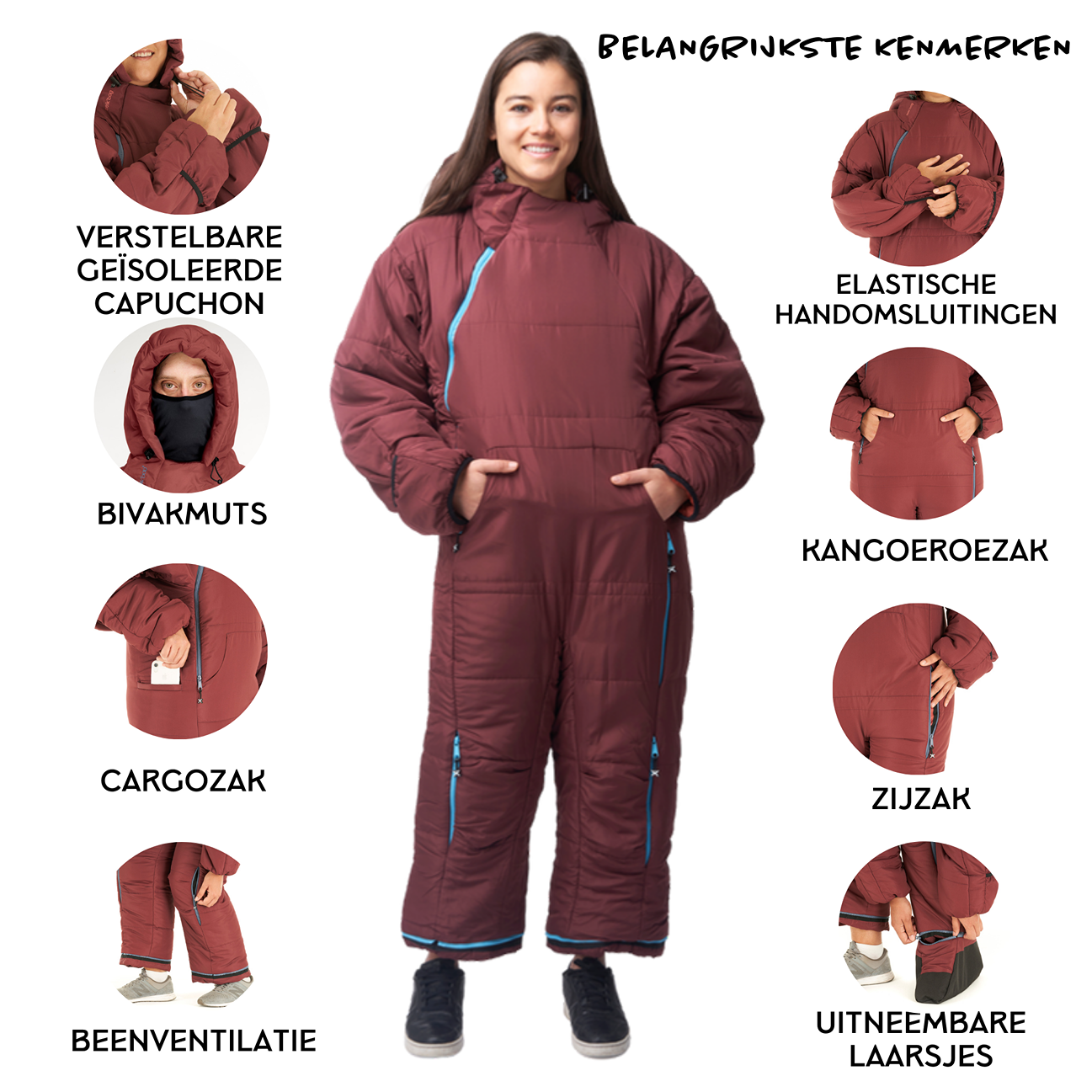 Selk'bag Original Rood Gerecycleerde Slaapzak - S