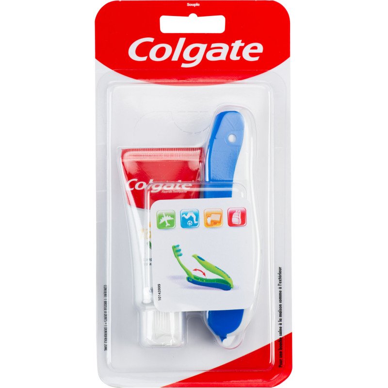Kit de voyage Colgate Total, brosse à dents + dentifrice 20 ml