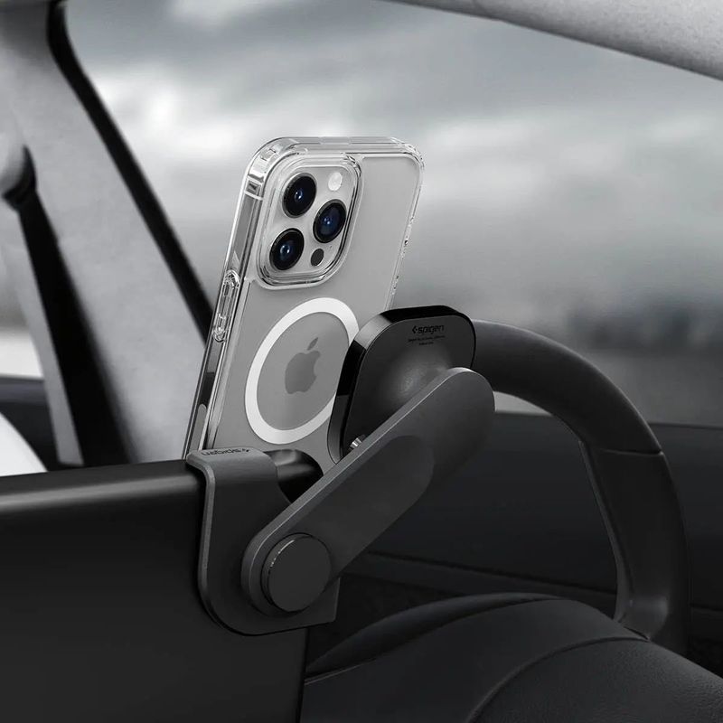 Spigen - OneTap MagFit - Magnetische Telefoonhouder - Zwart - Geschikt voor Tesla Model 3/Y/S/X