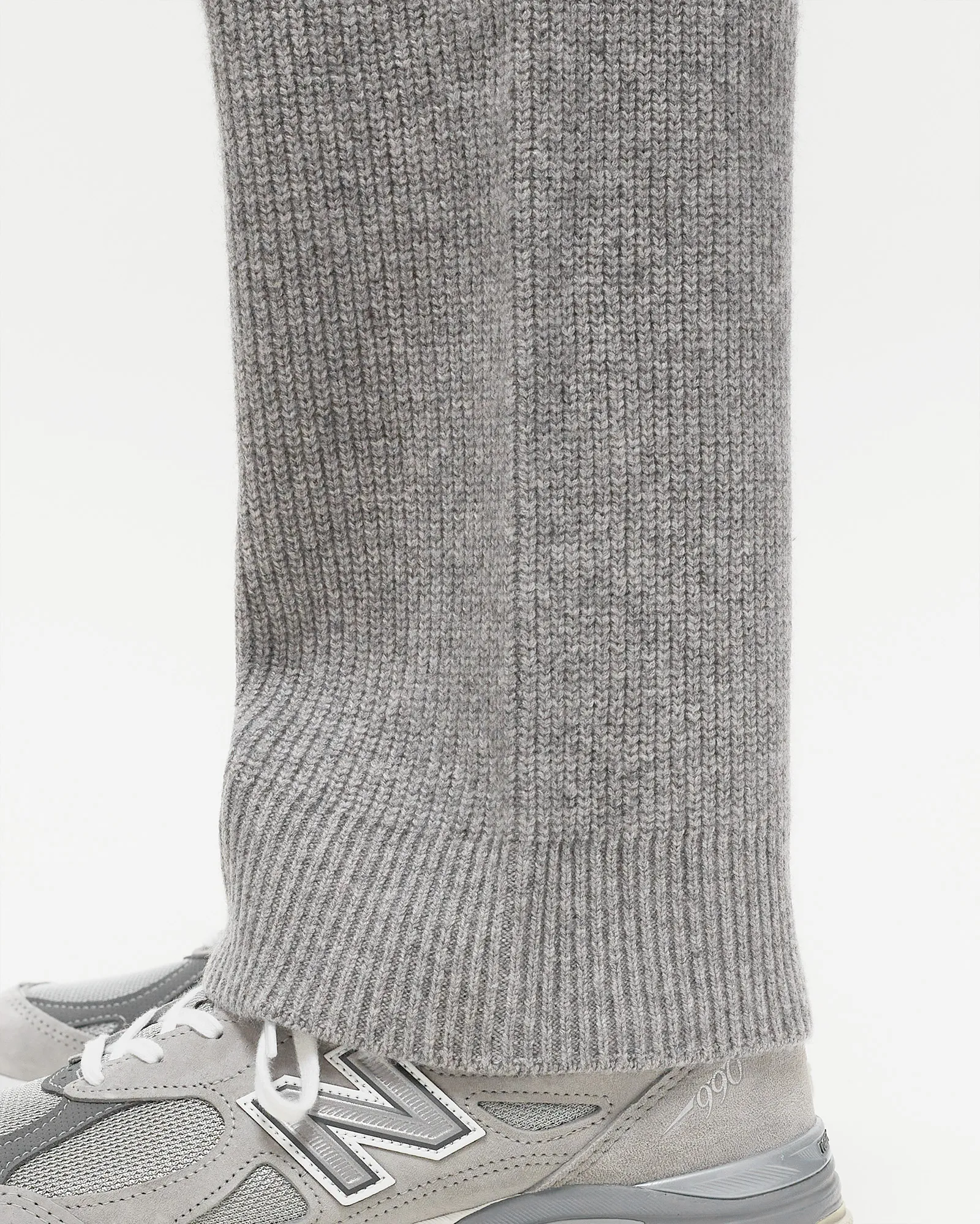 Maison Kitsune TONAL FOX HEAD PATCH RIBBED JOG PANTS