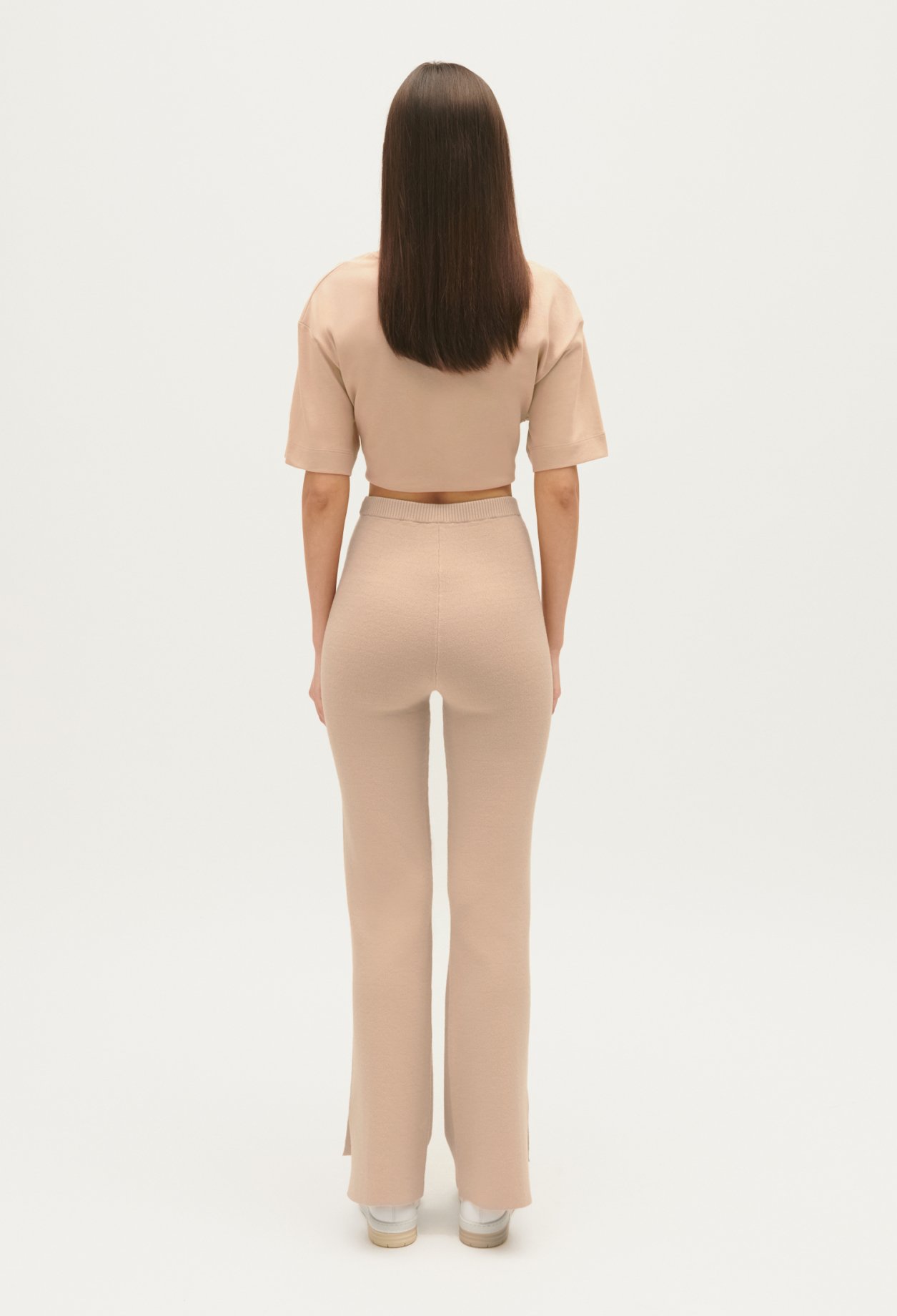 Pantalon droit fentes cheville