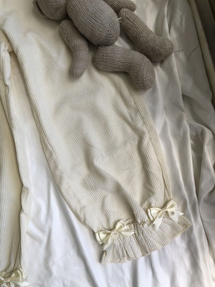 Miu B - Corduroy Harembroek met hoge taille en strik