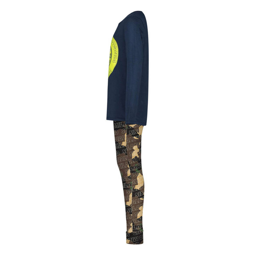 Vingino pyjama WOLF donkerblauw/army