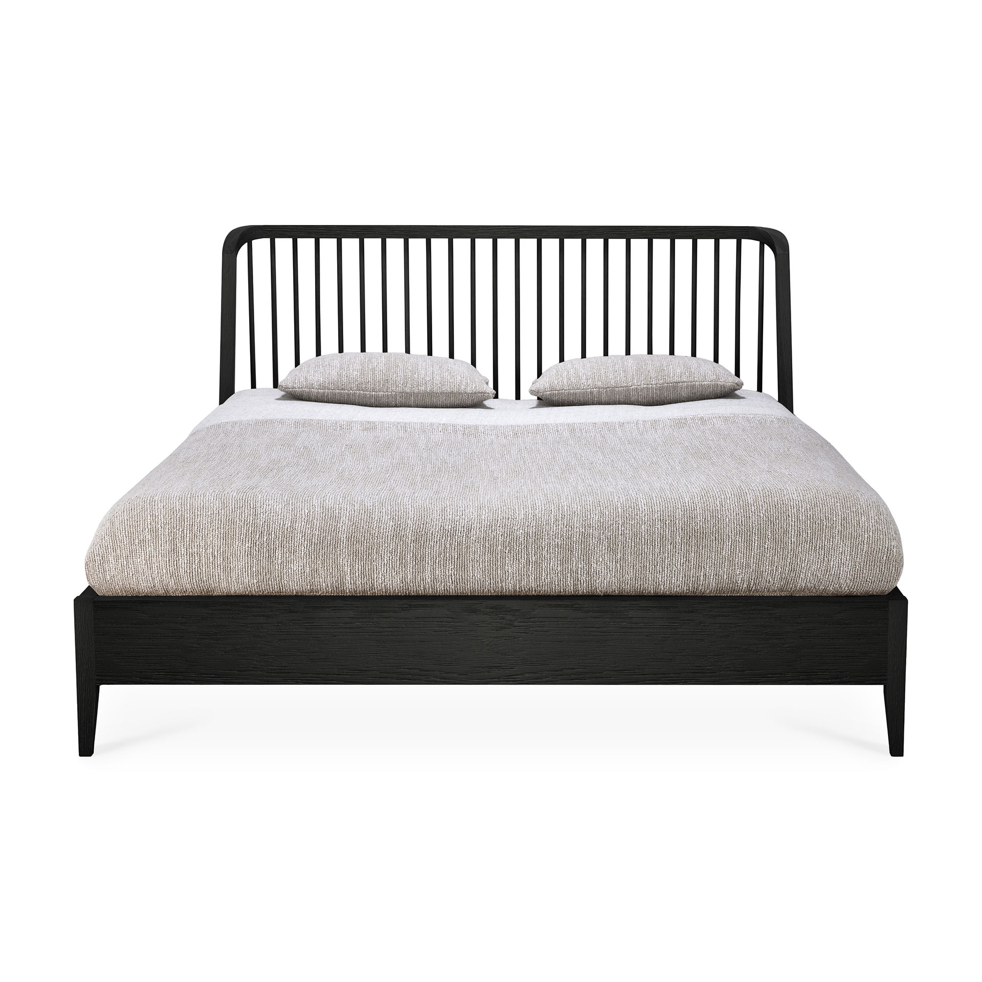 Bed Spindle 180x200 cm zwart