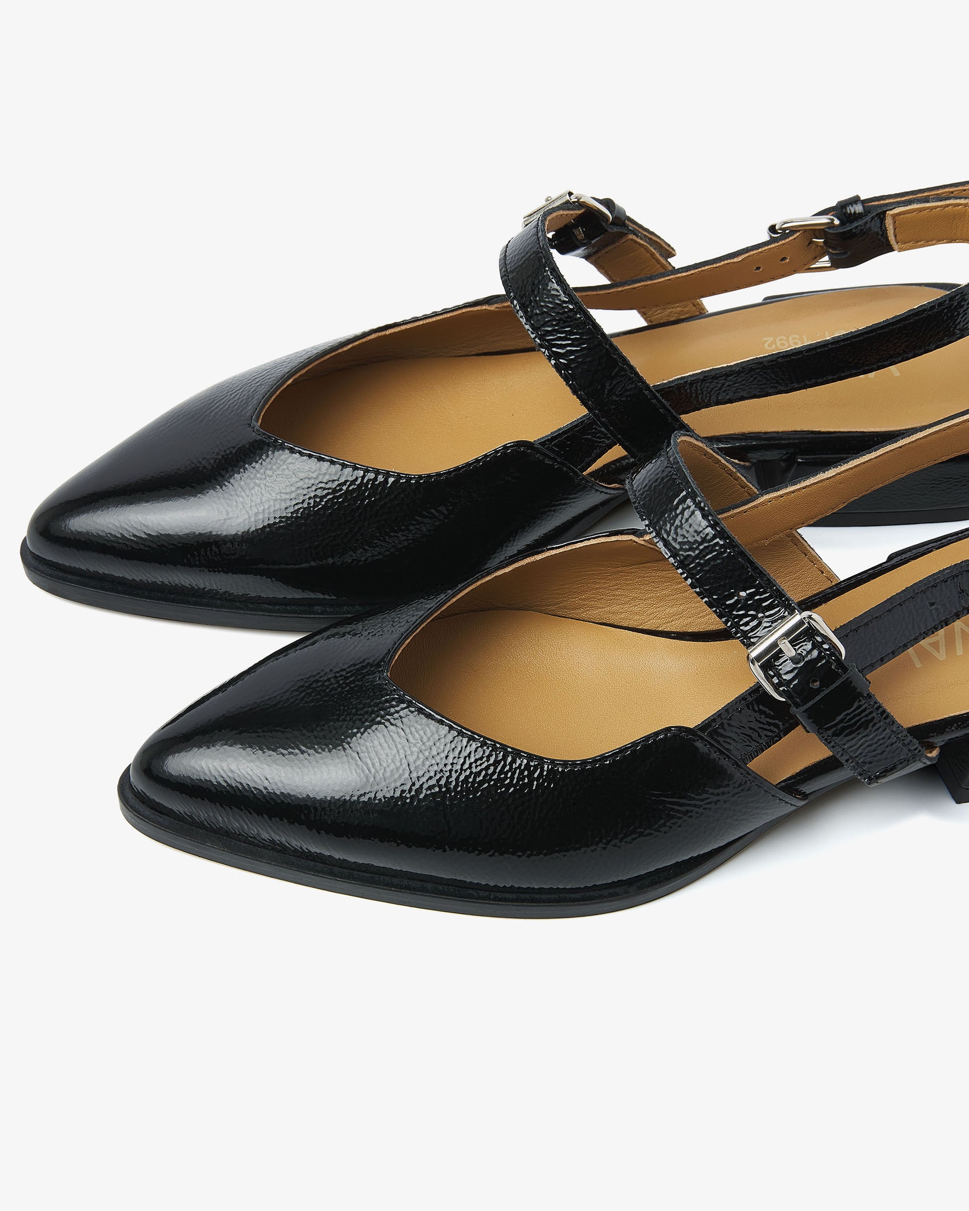 VIA VAI zwarte slingbacks Jazz Valerie