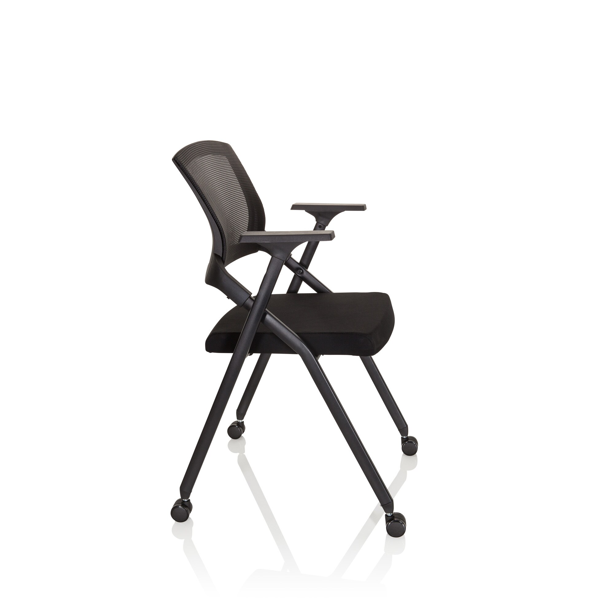 Klappstuhl PRIORITY II Stoff/Netzstoff mit Armlehnen hjh OFFICE