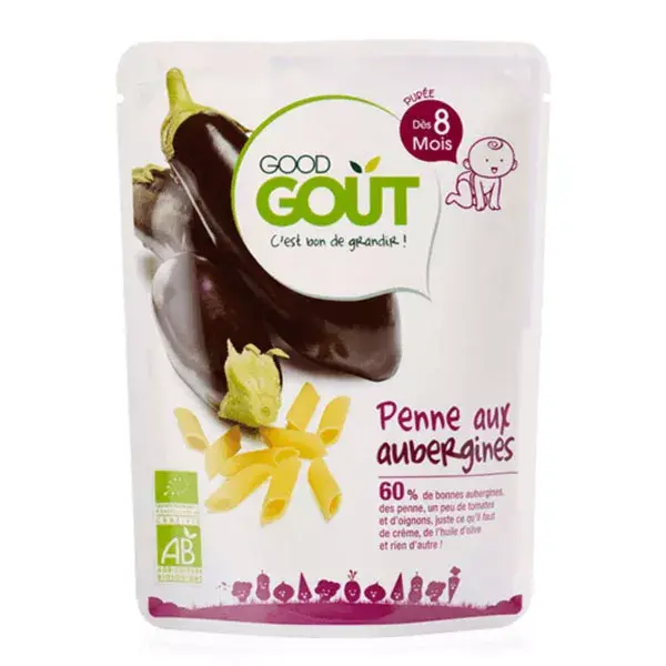 Good Goût Flat Penne com Berinjela +8m Orgânico 190g