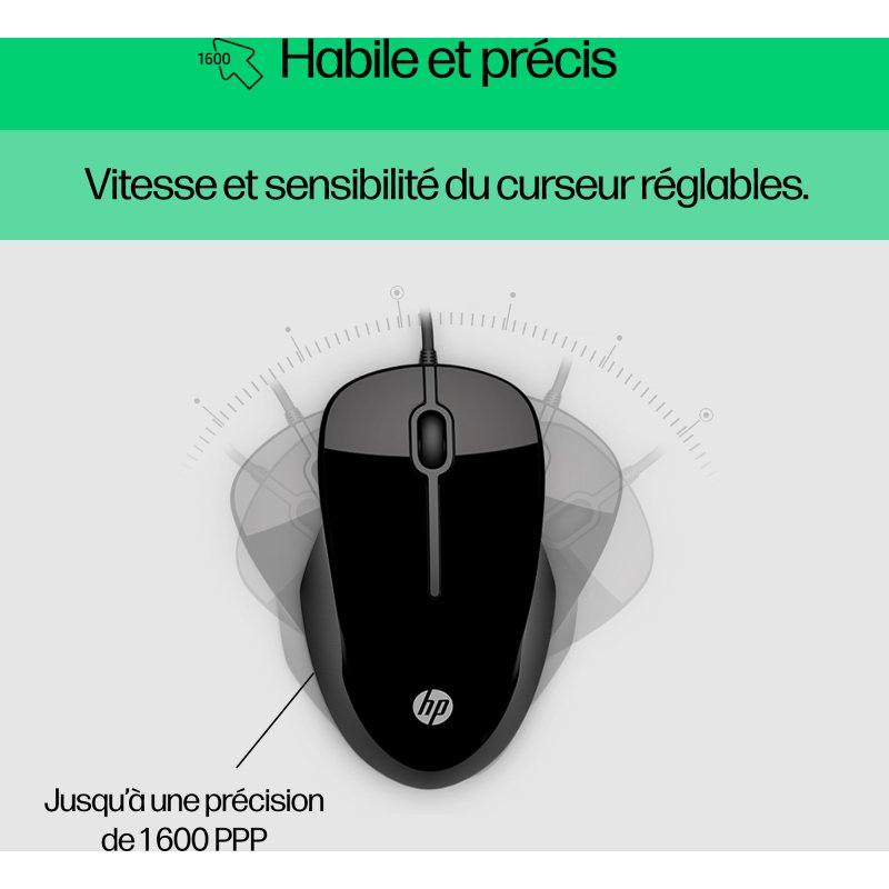 HP Pavilion KEYBOARD AND MOUSE 200 clavier Souris incluse Universel USB Noir
