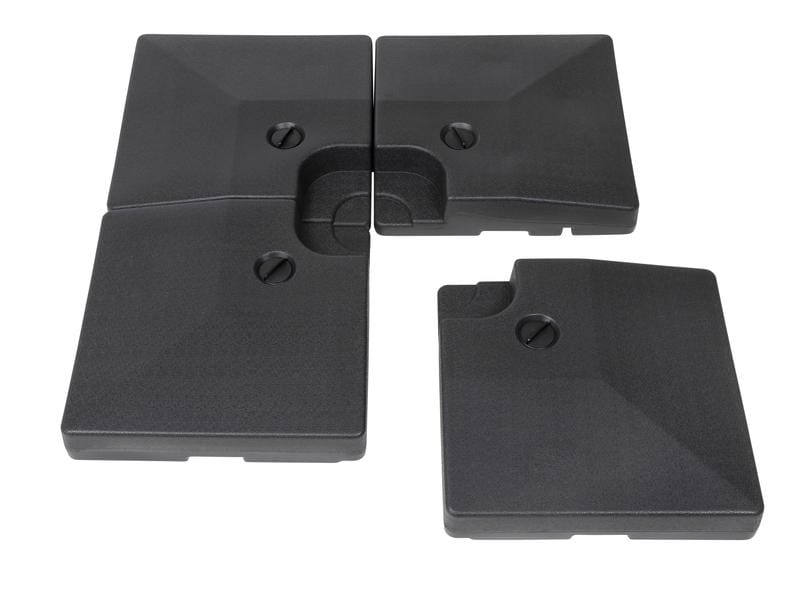 COCON Beschwerer für Sonnenschirme 4 x 20 kg Set aus 4 Ballastplatten zum Beschweren des Sonnenschirms