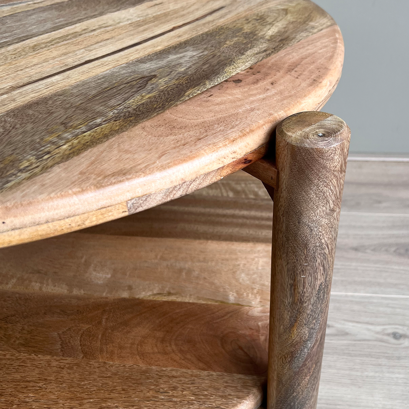 Mango salontafel naturel rond 65cm