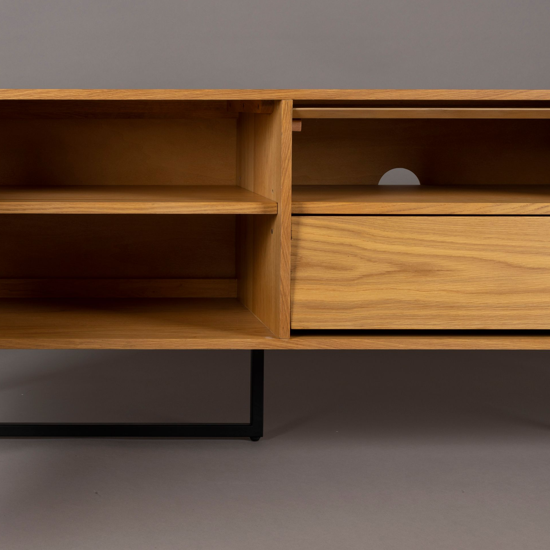 Dutchbone Class Dressoir Laag Eikenhout Bruin
