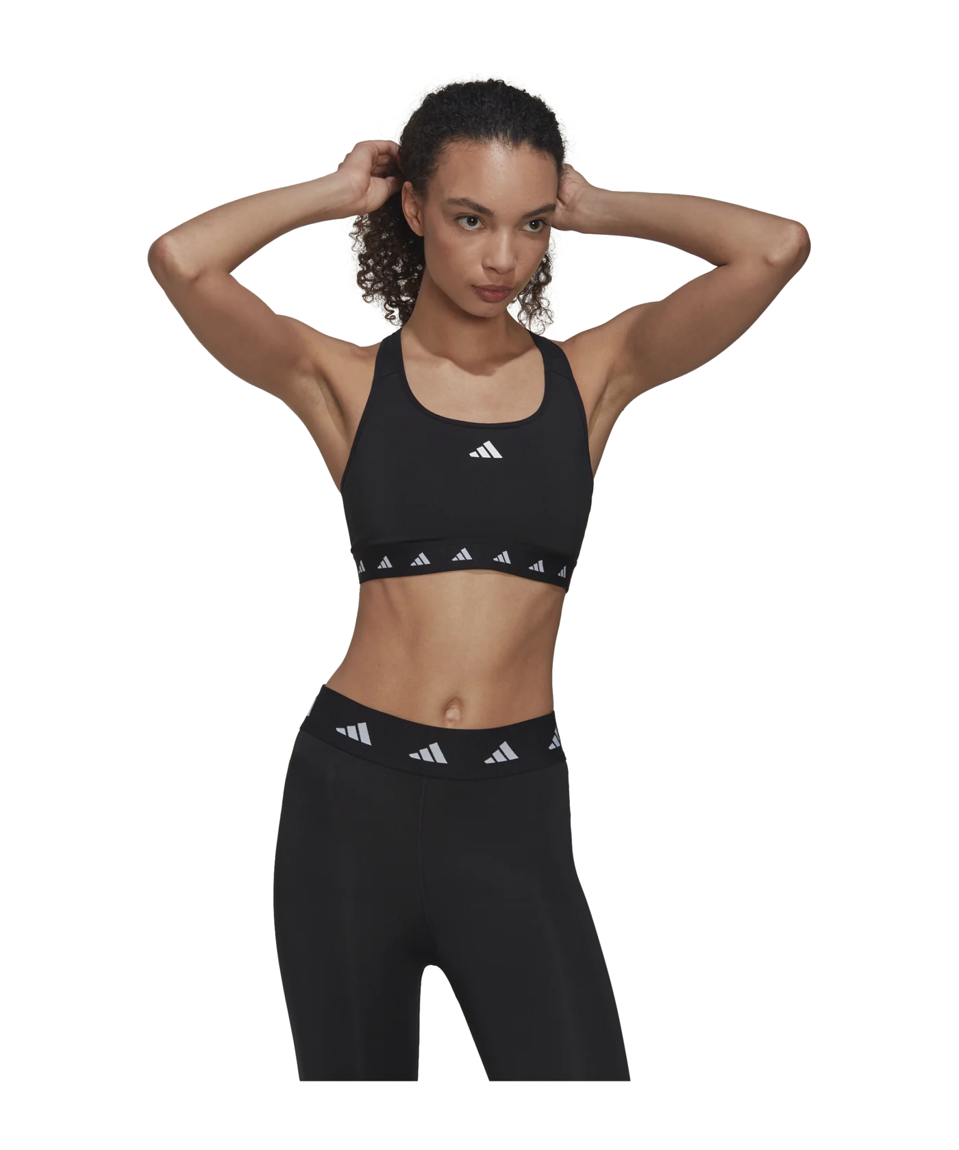 adidas Powerreact Sport-BH Damen Schwarz