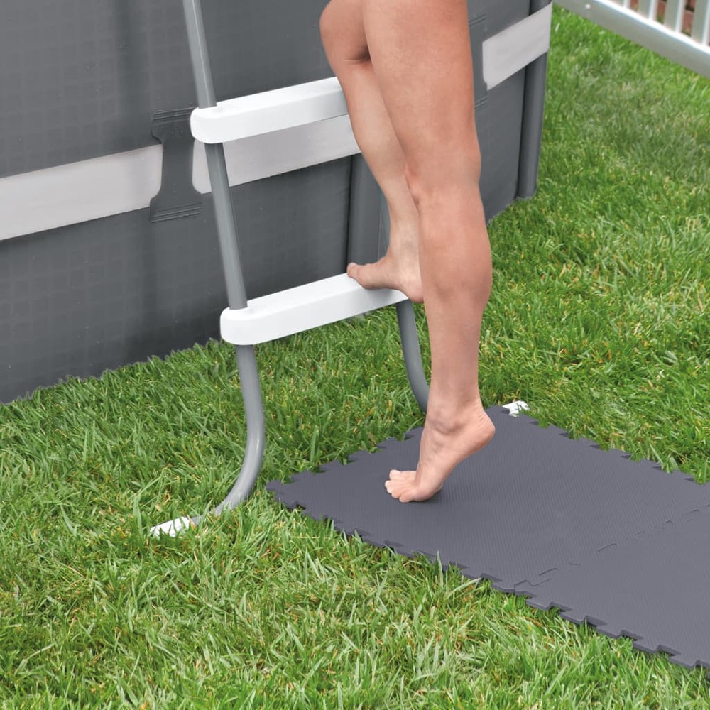 Protecteur de sol rembourré verrouillable 8pcs 50x50x0,5cm 1,9m²