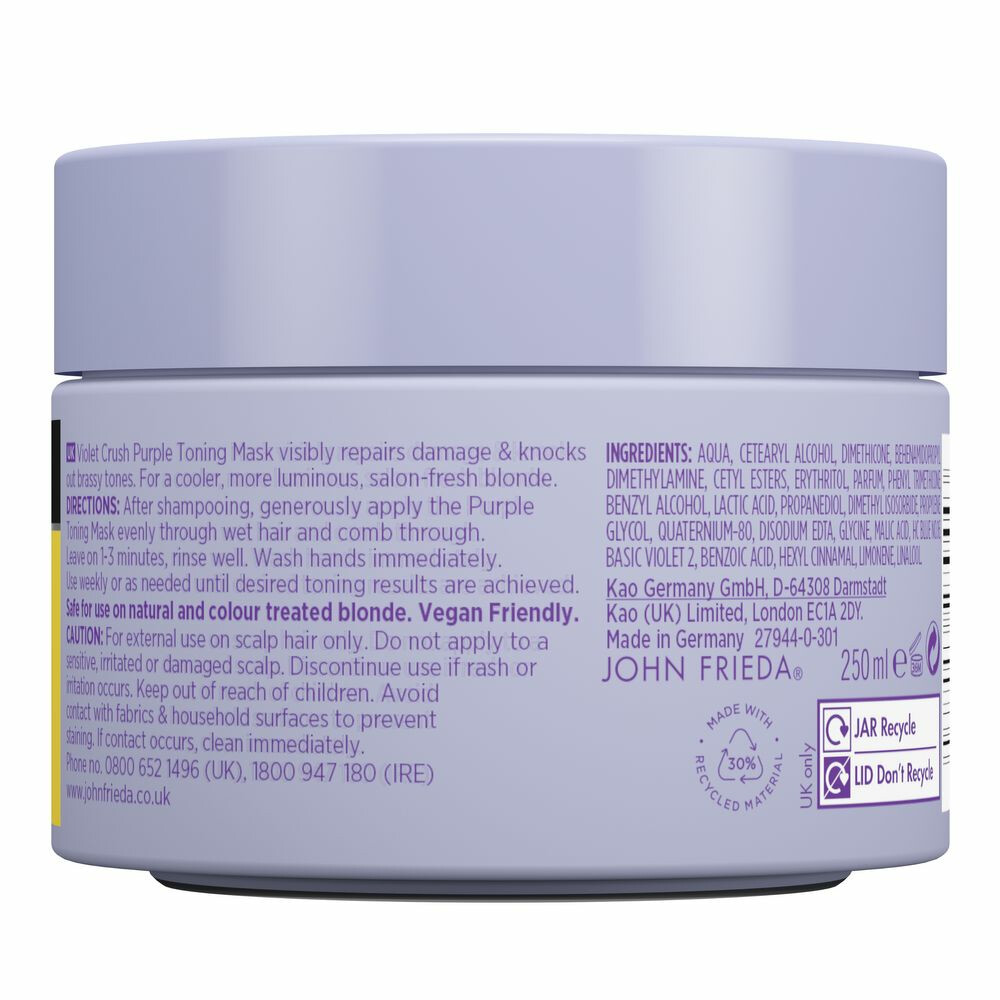 John Frieda Violet Crush Purple Toning Haarmasker250 ml