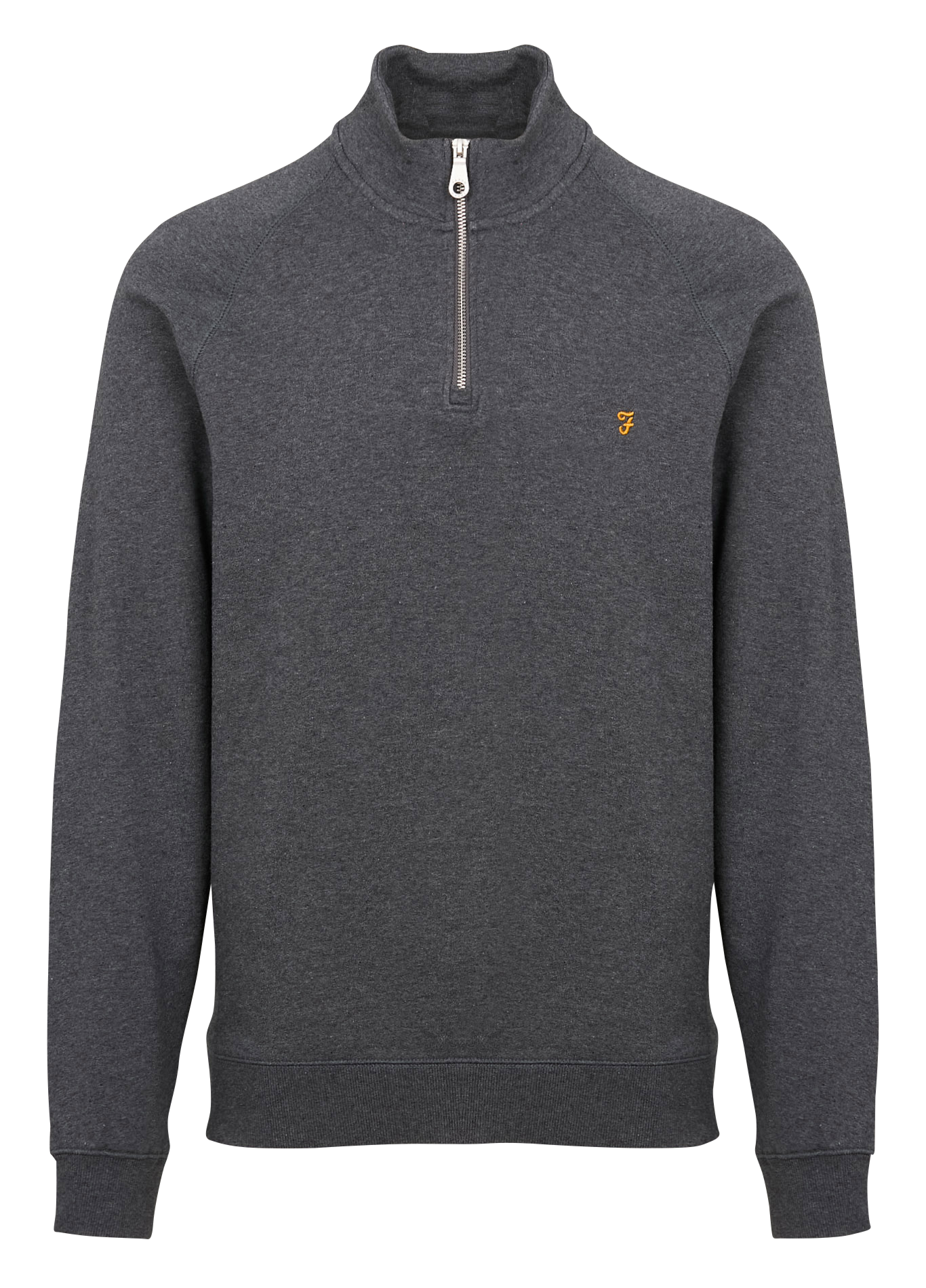 JIM - Sweat col zippé regular-fit en coton bio | Rouge