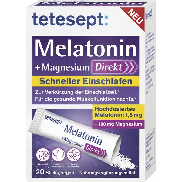 Melatonin + Magnesium Direkt Sticks