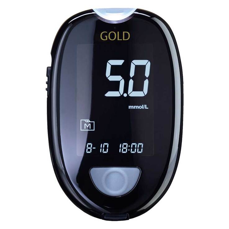 Gluco Check Gold Blutzuckermessgerät Set mmol / l, 1 St