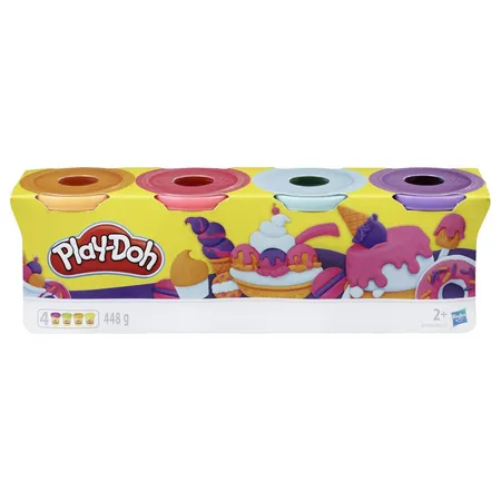 Play-Doh Sweet 4er Pack orange, pink, lila, hellblau