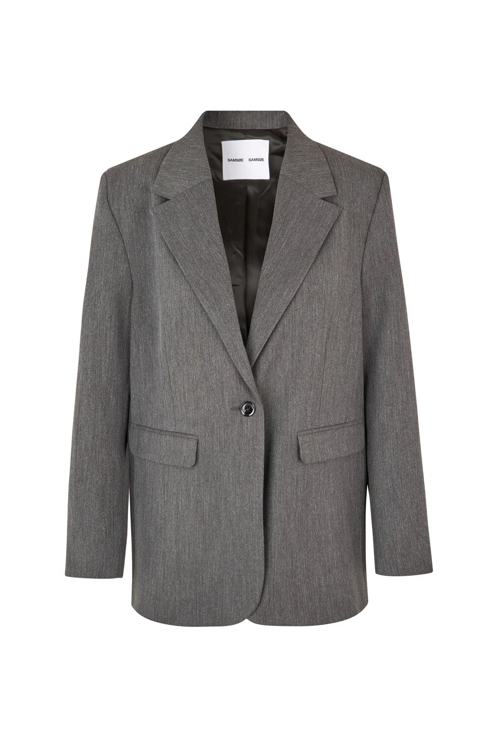 Samsøe Samsøe  Haven oversized blazer - Dark Grey Mel.