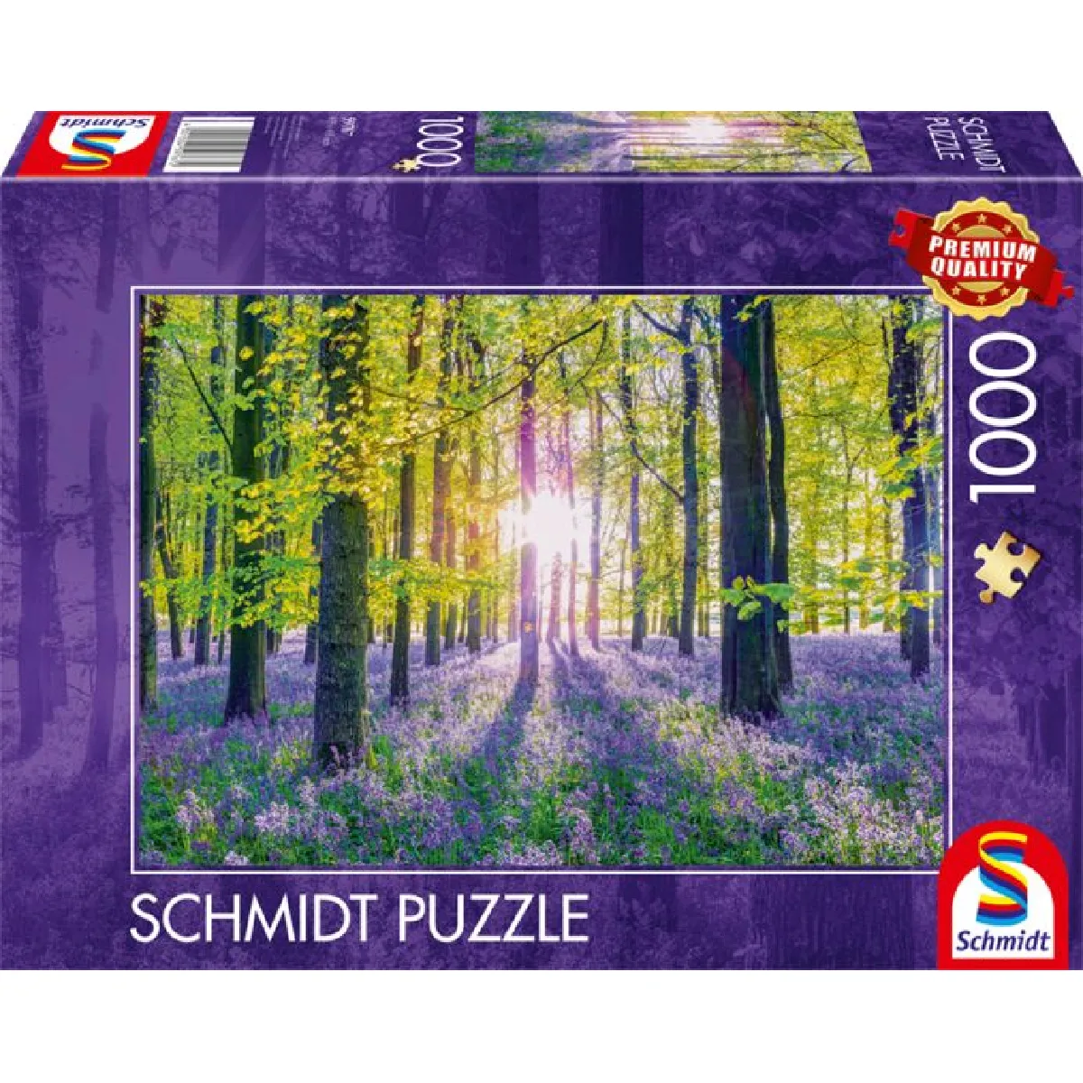Schmidt Spiele Puzzle 1000 pcs Tapis de campanules dans les bois