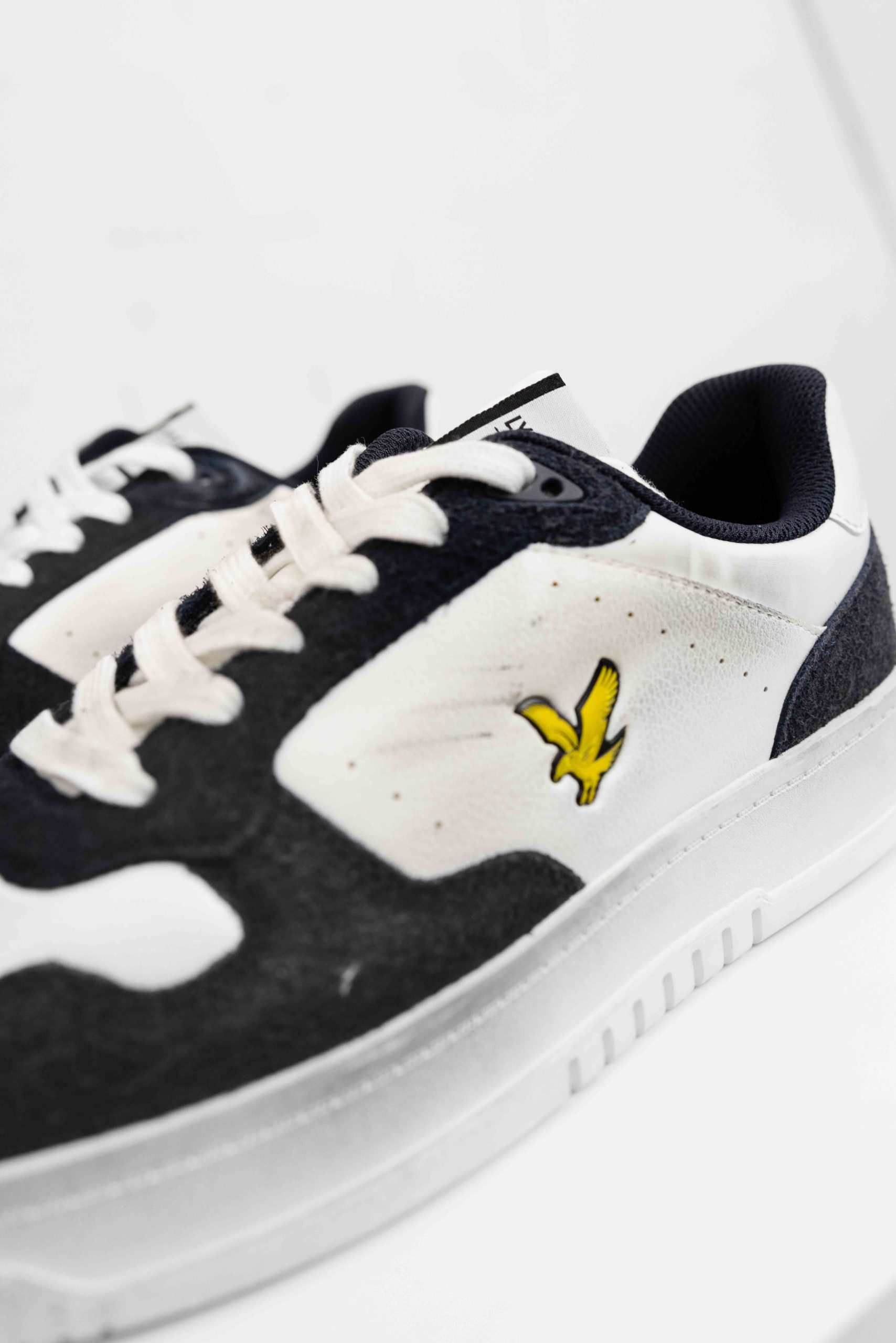 Lyle & Scott Culross HRS Sneakers Heren Wit/Donkerblauw