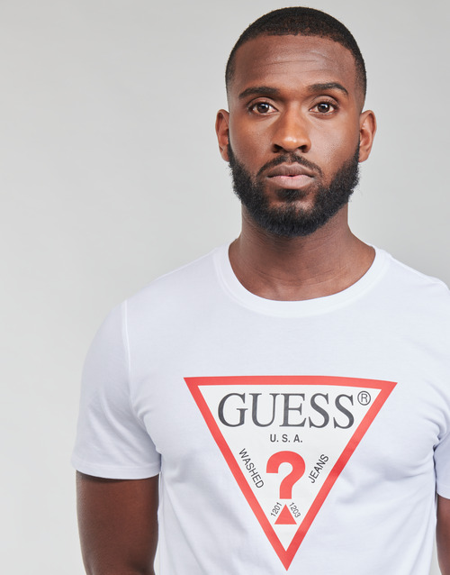 Guess - CN SS ORIGINAL LOGO TEE - Blanc