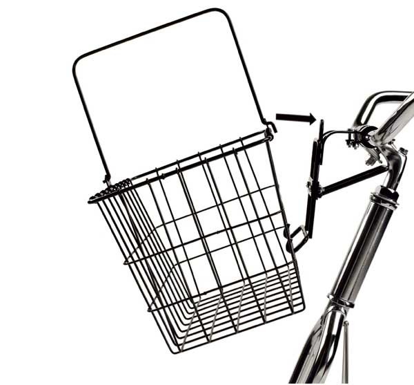 Wald 3133 Quick Release cykelkurv sort